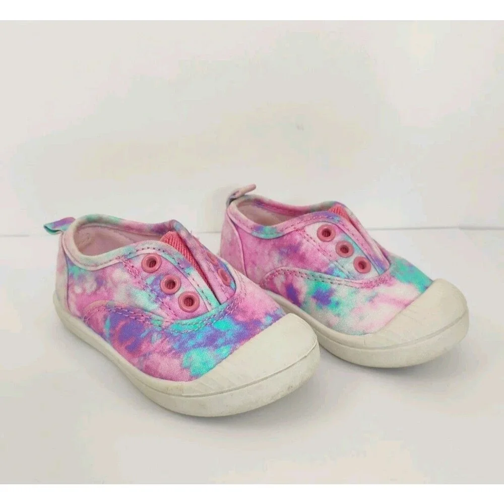 Cat & Jack Rory Tie Dye Slip on Sneakers Size 4 Cat and Jack
